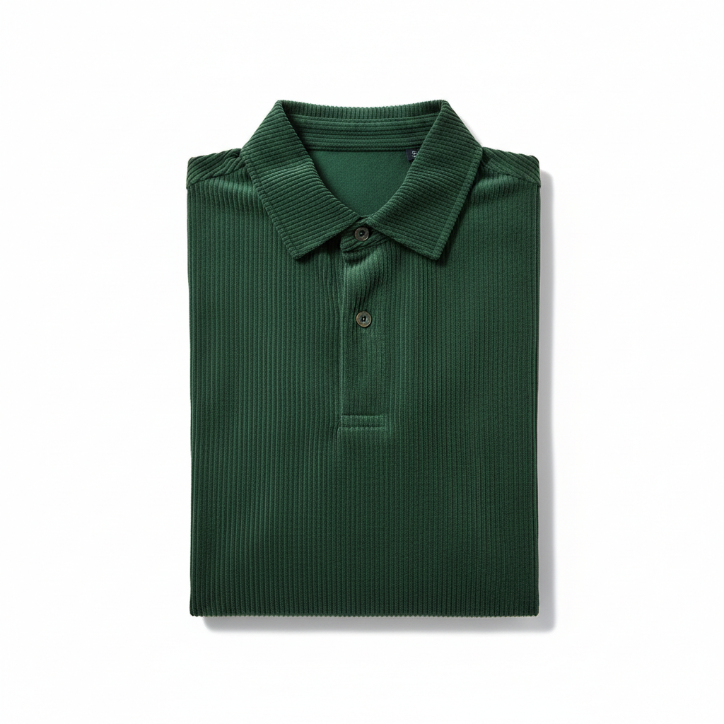 Classic Corduroy Long Sleeve Polo